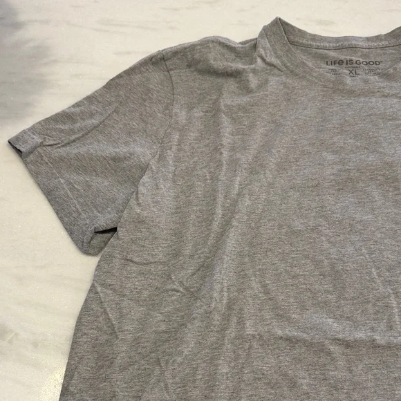 Life Is Good Gray T-Shirt with Colorful Logo - Take it Slow - Picture 4 of 11